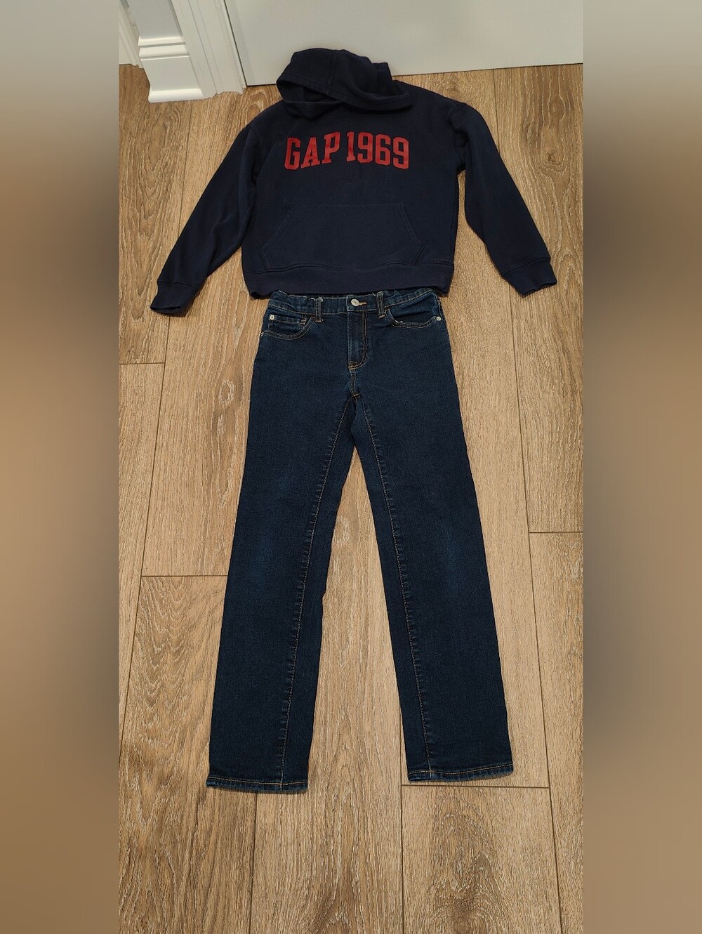 GAP Kids Navy Hoodie and Dark Blue Straight Jeans Set